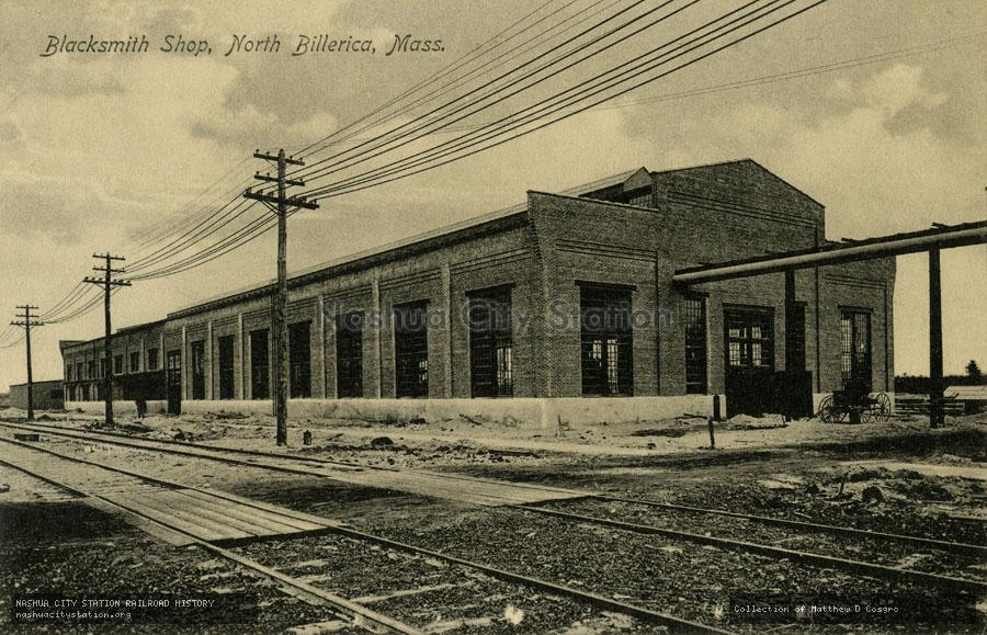 Postcard: Blacksmith Shop, North Billerica, Massachusetts